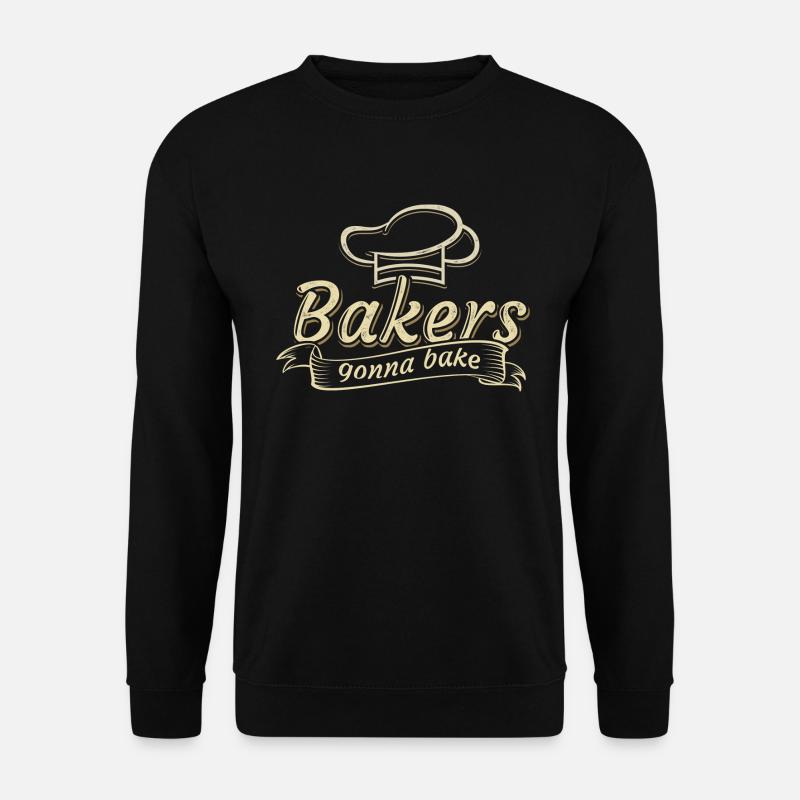Bäcker Spruch Wortspiel Beruf Job Geschenk Hobby - Unisex Pullover - Schwarz