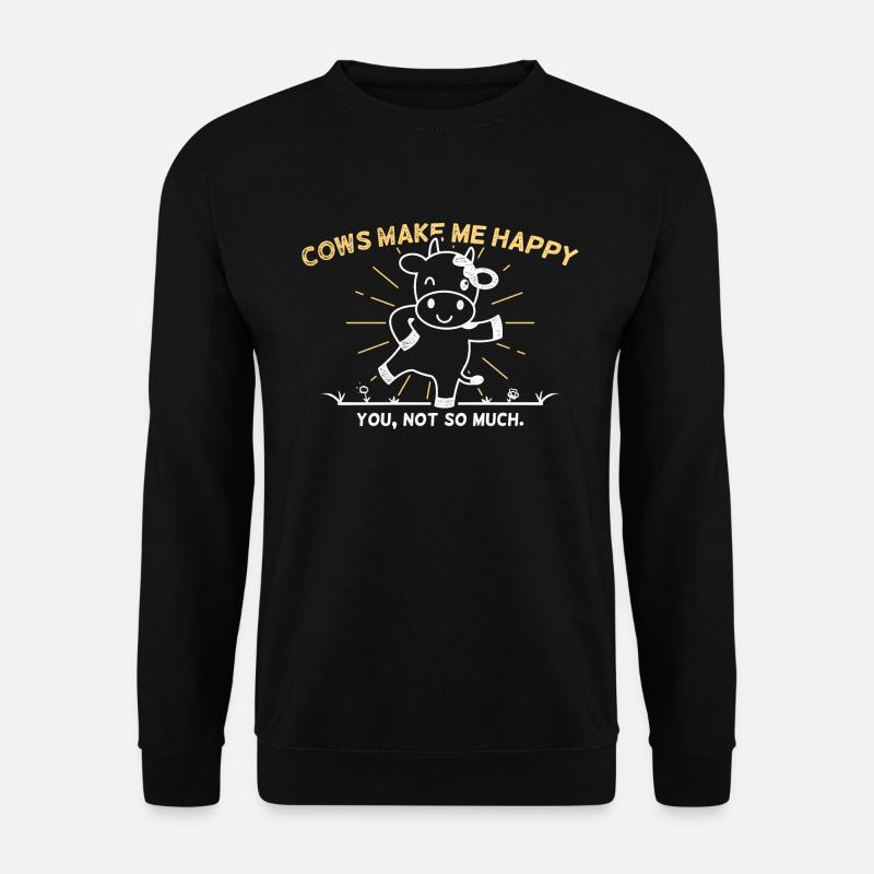 Kühe - Unisex Pullover - Schwarz