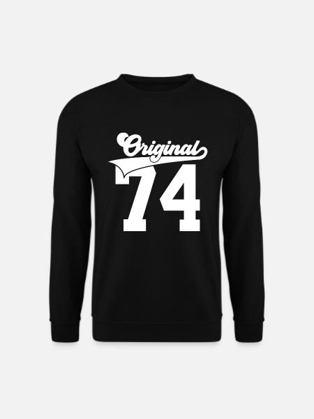 52ND BIRTHDAY 1974 ORIGINAL 74 - Unisex Sweatshirt - black