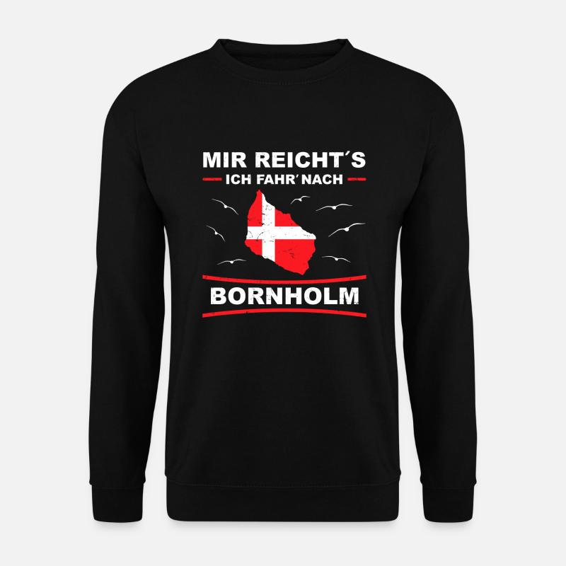 Bornholm Urlaub - Dänemark Reise - Unisex Pullover - Schwarz