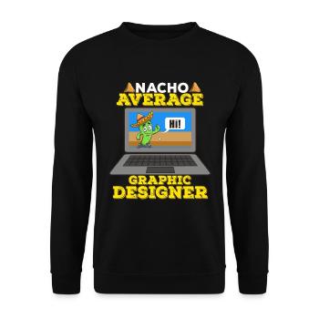 Cinco De Mayo Grapic Designer - Unisex Pullover - Schwarz - Vorne - Alina (178cm) & Michal (187cm)