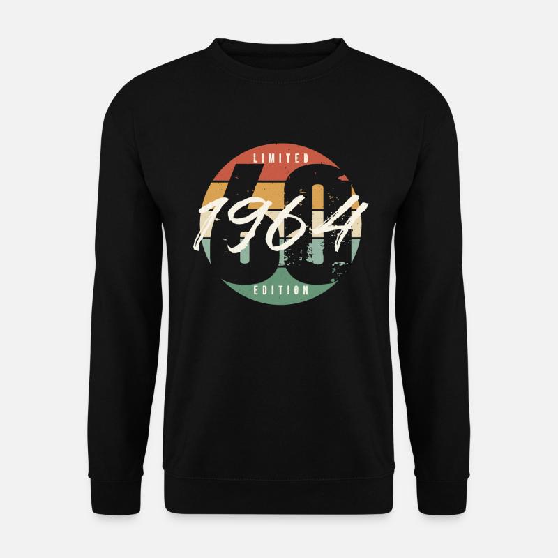 60. Geburtstag 60 Jahre Jahrgang 1964 geboren - Unisex Pullover - Schwarz