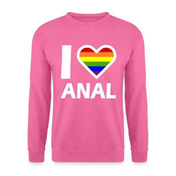 I love anal - Unisex Pullover - Pink - Vorne