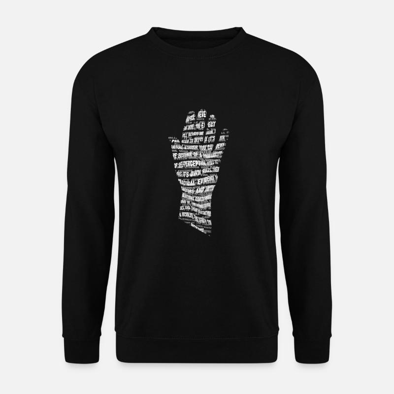 Nerd-Sprüche, Geschenk zB Geburtstag, Philosophie - Unisex Pullover - Schwarz