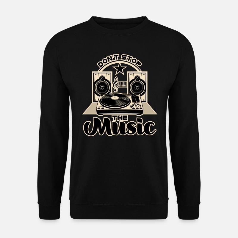 DONT STOP THE MUSIC - Unisex Sweatshirt - black