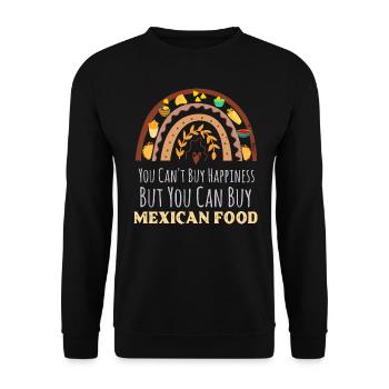 Amateur de cuisine mexicaine Bohemian Rainbow que vous ne pouvez pas acheter - Sweat-shirt Unisexe - noir - Devant - Alina (178cm) & Michal (187cm)