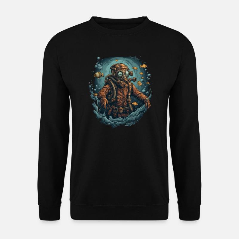 Taucher - Unisex Pullover - Schwarz