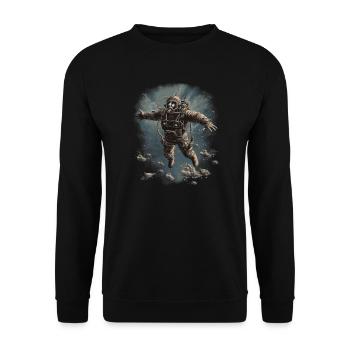 Plongeur - Sweat-shirt Unisexe - noir - Devant - Alina (178cm) & Michal (187cm)