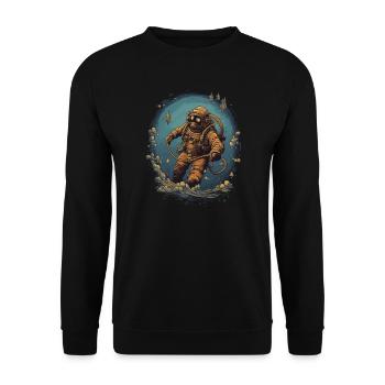 Plongeur - Sweat-shirt Unisexe - noir - Devant - Alina (178cm) & Michal (187cm)
