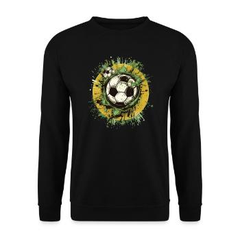 Ballon de football - Sweat-shirt Unisexe - noir - Devant - Alina (178cm) & Michal (187cm)