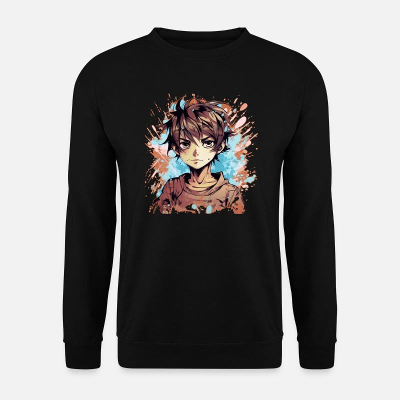 Garçon d’anime - Sweat-shirt Unisexe - noir
