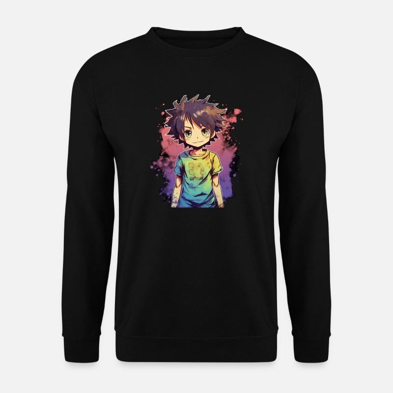 Anime Boy - Unisex Sweatshirt - black