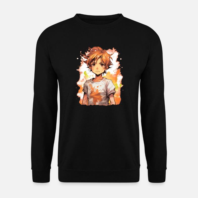 Anime Boy - Unisex Pullover - Schwarz