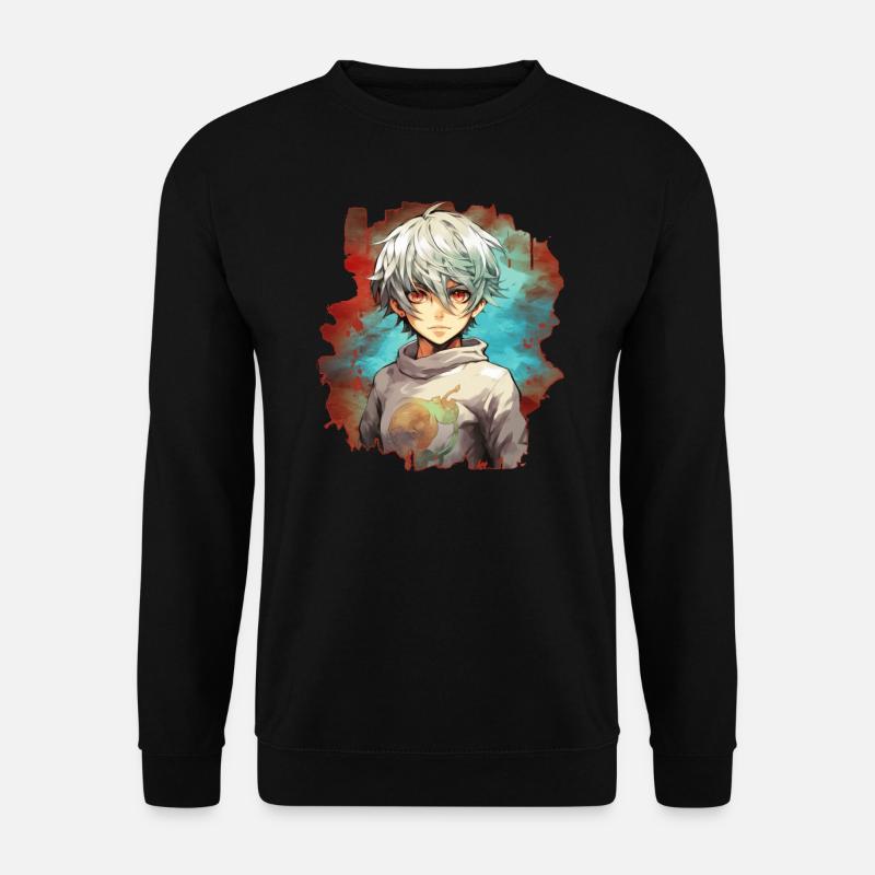 Anime Boy - Unisex Sweatshirt - black