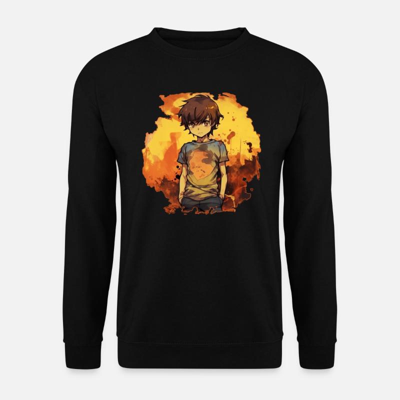 Garçon d’anime - Sweat-shirt Unisexe - noir