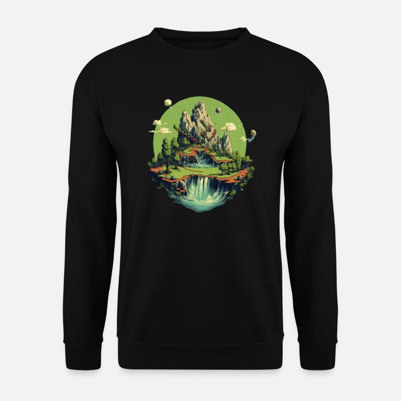 Landschaft - Unisex Pullover - Schwarz