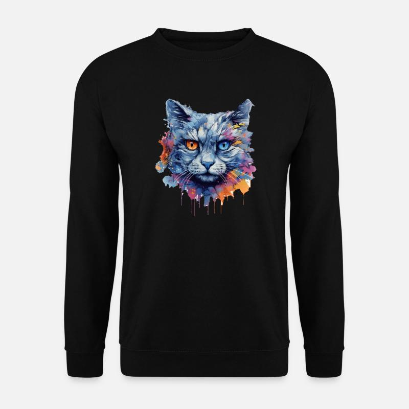 Cat - Unisex Sweatshirt - black