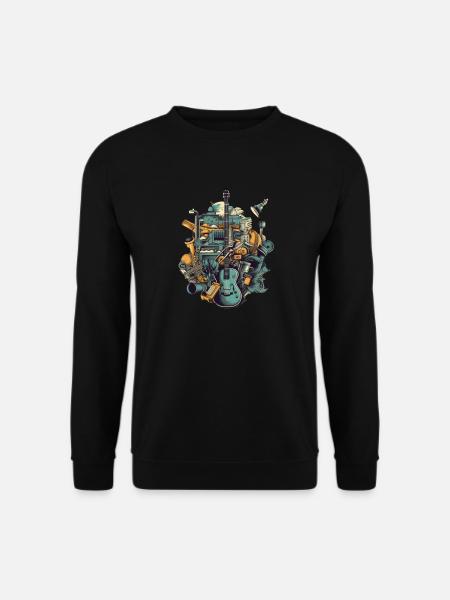 Instruments de musique - Sweat-shirt Unisexe - noir