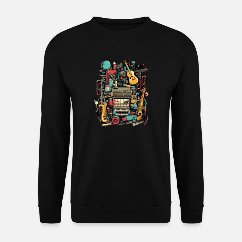 Instruments de musique - Sweat-shirt Unisexe - noir