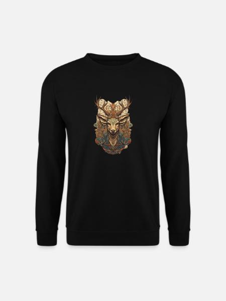 Cerf - Sweat-shirt Unisexe - noir