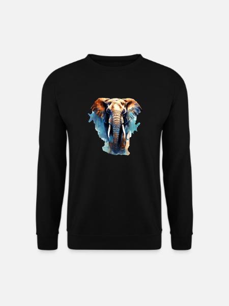 Elephant - Unisex Sweatshirt - black