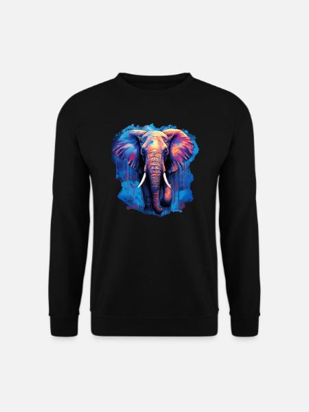 Elephant - Unisex Sweatshirt - black