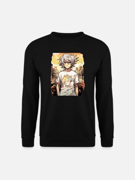 Garçon d’anime - Sweat-shirt Unisexe - noir