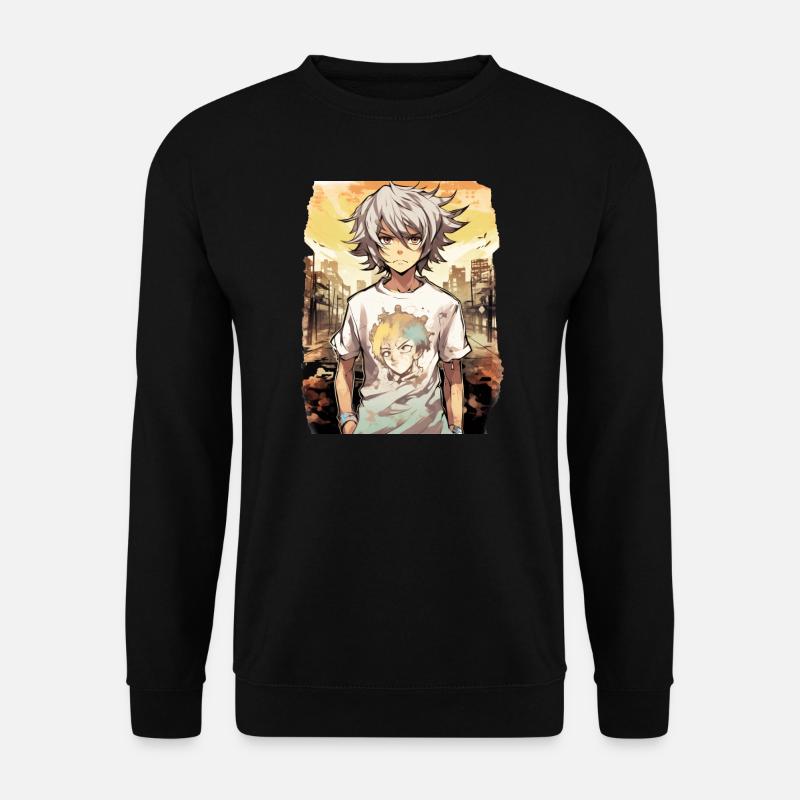 Garçon d’anime - Sweat-shirt Unisexe - noir