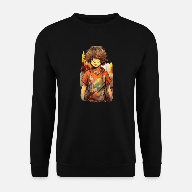 Garçon d’anime - Sweat-shirt Unisexe - noir