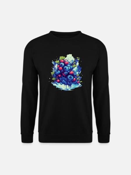 Blaubeere - Unisex Pullover - Schwarz