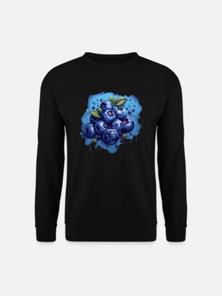 Blaubeere - Unisex Pullover - Schwarz