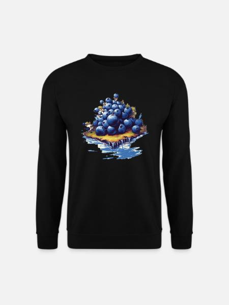 Blaubeere - Unisex Pullover - Schwarz