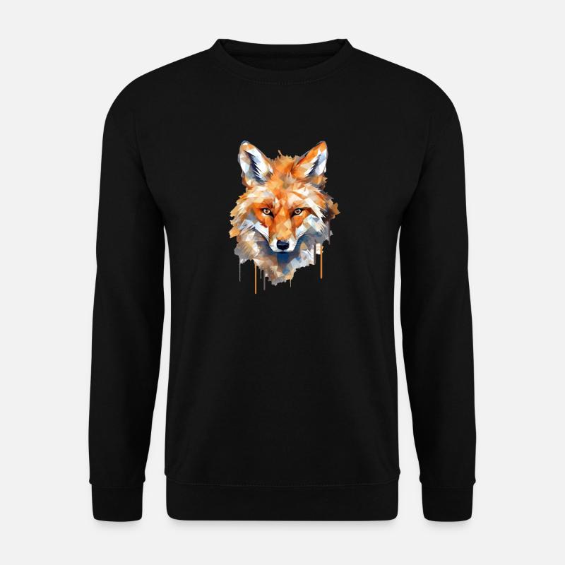 Fox - Unisex Sweatshirt - black
