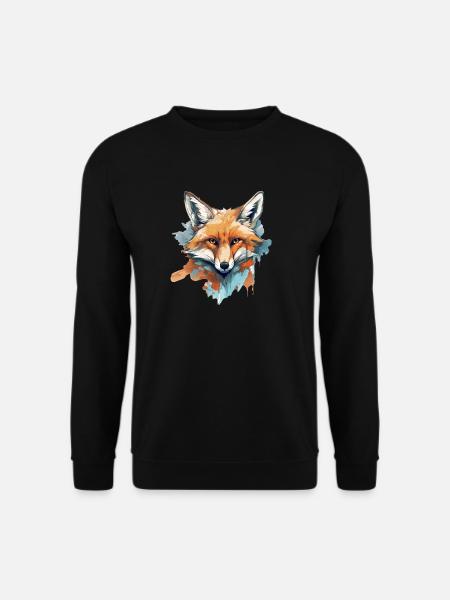 Fox - Unisex Sweatshirt - black