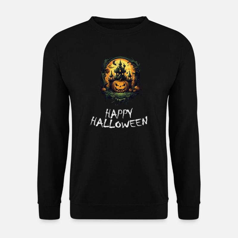 Halloween - Happy Halloween - Unisex Pullover - Schwarz