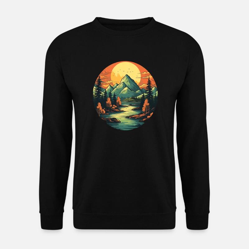 Paysage - Sweat-shirt Unisexe - noir