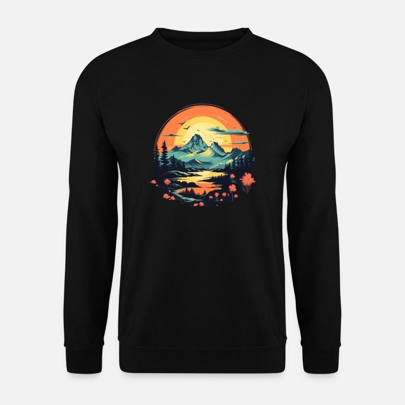 Paysage - Sweat-shirt Unisexe - noir
