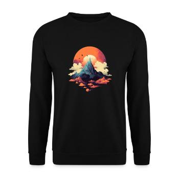 Landscape - Unisex Sweatshirt - black - Front - Alina (178cm) & Michal (187cm)