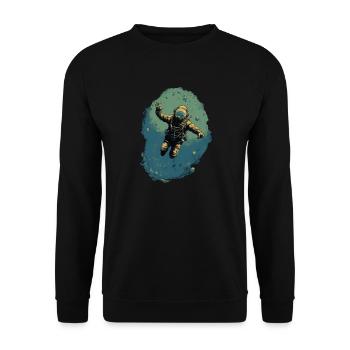 Plongeur - Sweat-shirt Unisexe - noir - Devant - Alina (178cm) & Michal (187cm)