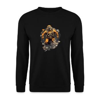 Plongeur - Sweat-shirt Unisexe - noir - Devant - Alina (178cm) & Michal (187cm)