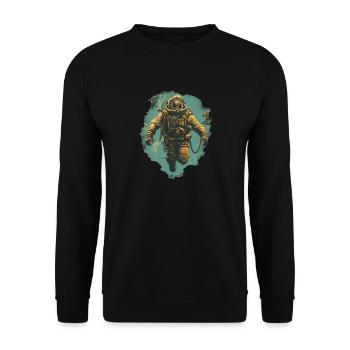 Plongeur - Sweat-shirt Unisexe - noir - Devant - Alina (178cm) & Michal (187cm)