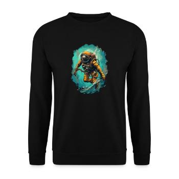Plongeur - Sweat-shirt Unisexe - noir - Devant - Alina (178cm) & Michal (187cm)