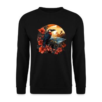 Tropical - Sweat-shirt Unisexe - noir - Devant - Alina (178cm) & Michal (187cm)