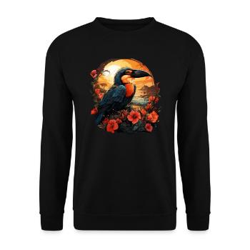 Tropical - Unisex Sweatshirt - black - Front - Alina (178cm) & Michal (187cm)