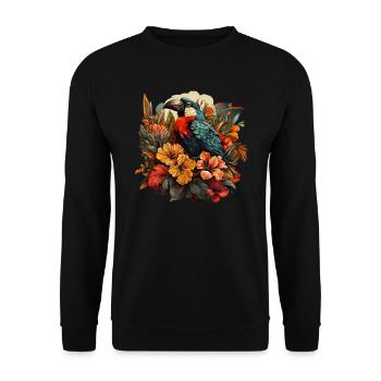 Tropical - Sweat-shirt Unisexe - noir - Devant - Alina (178cm) & Michal (187cm)