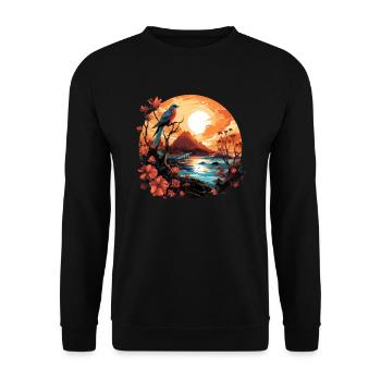 Tropical - Sweat-shirt Unisexe - noir - Devant - Alina (178cm) & Michal (187cm)