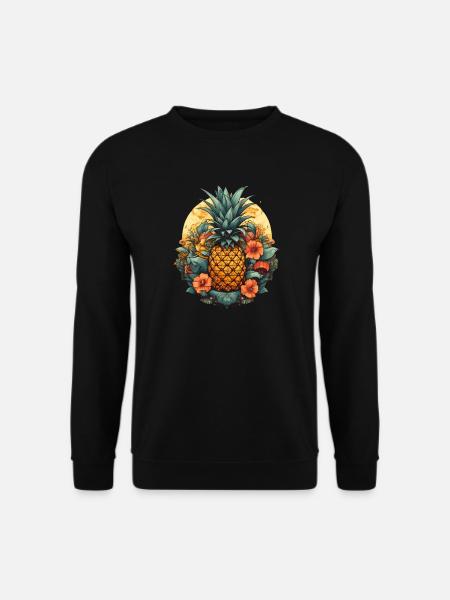 Ananas - Sweat-shirt Unisexe - noir