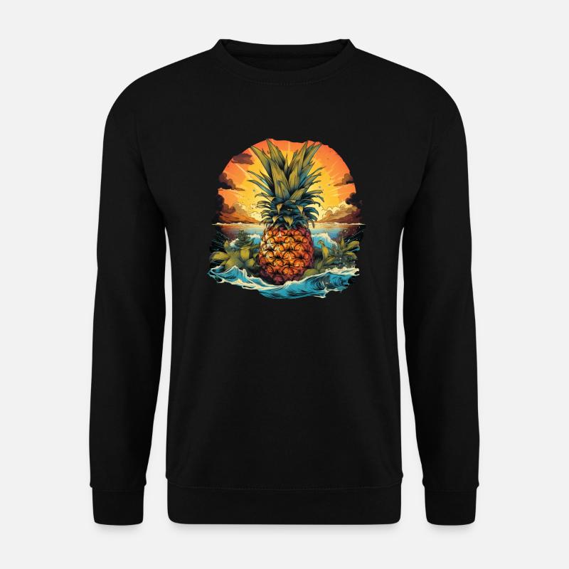 Ananas - Sweat-shirt Unisexe - noir