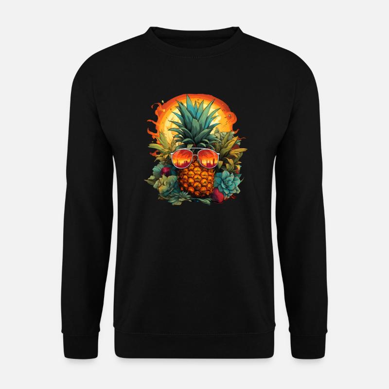 Ananas - Unisex Pullover - Schwarz