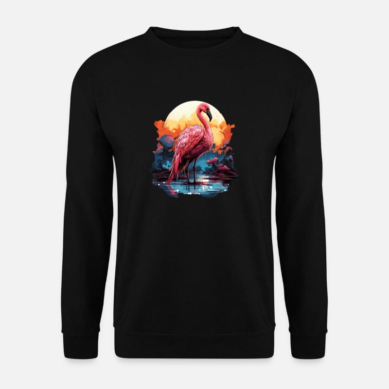 Flamingo - Unisex Sweatshirt - black